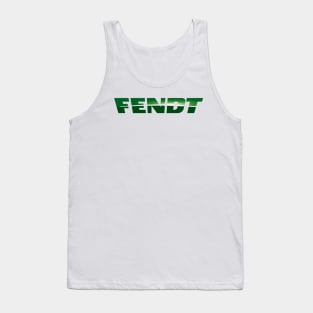 Fendt Tractor Logo Text Tank Top